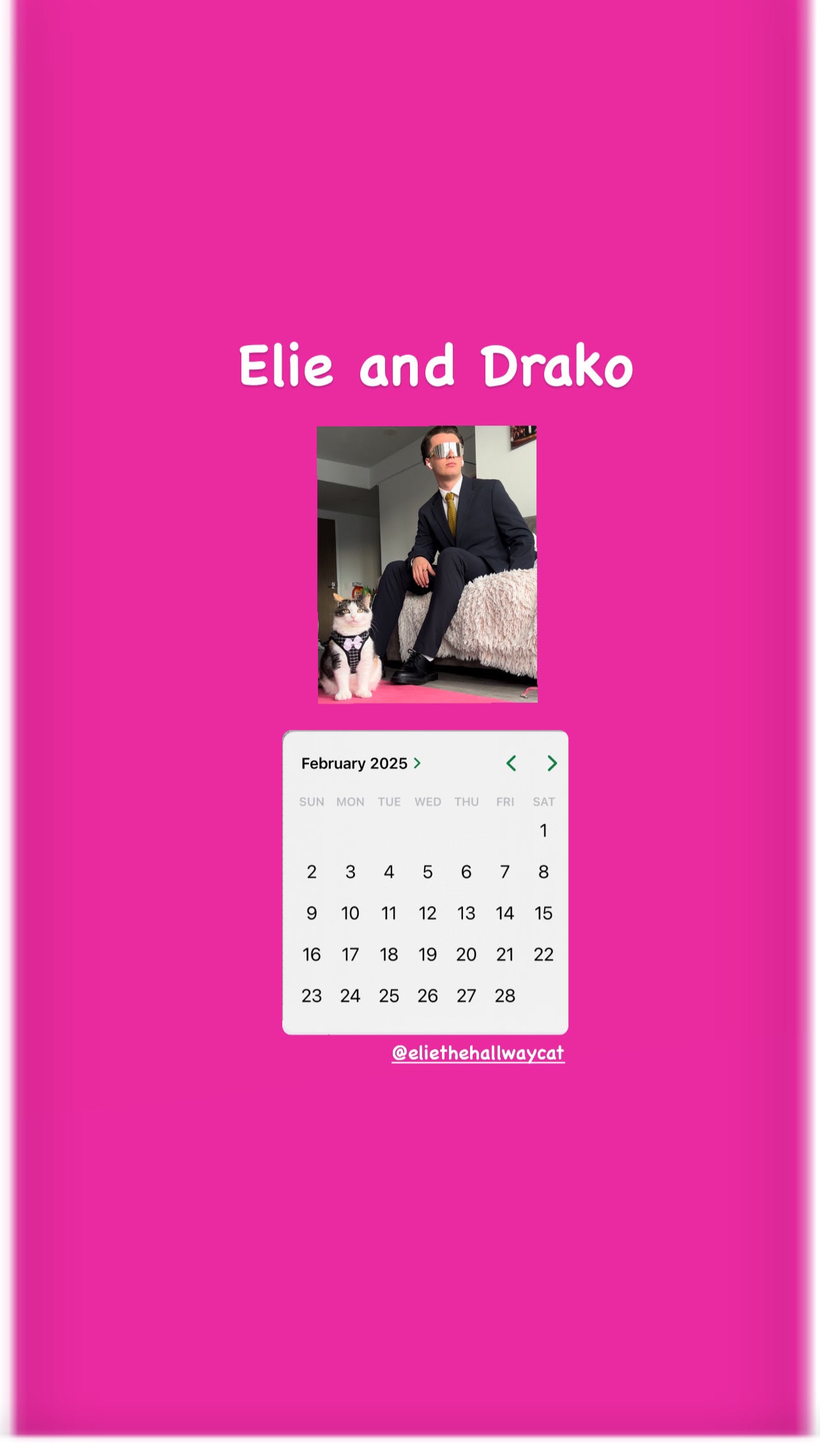 Elie and the boyz 2025 Calendar ❤️