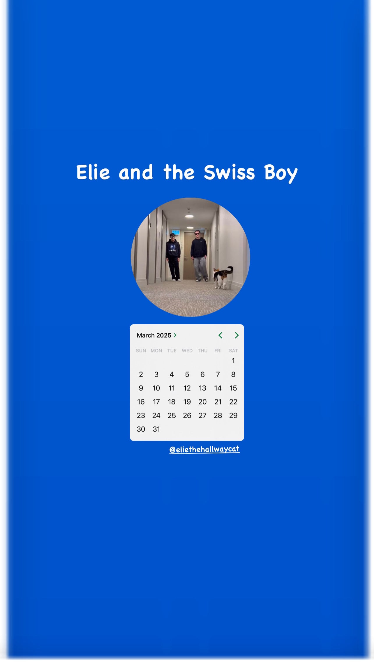 Elie and the boyz 2025 Calendar ❤️