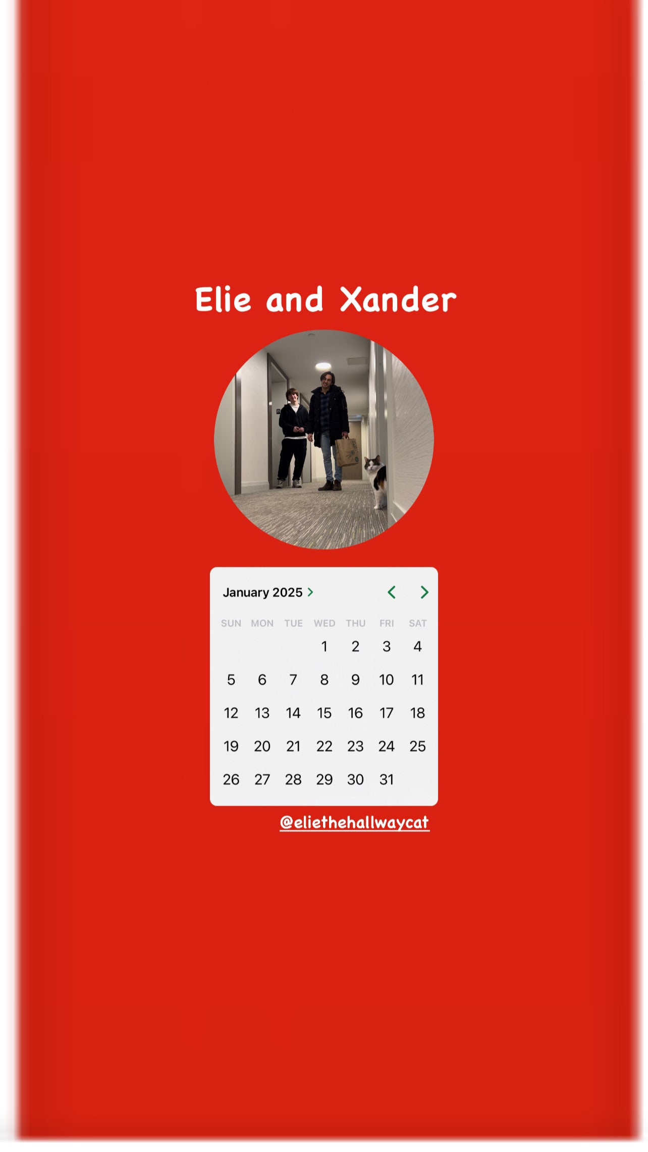 Elie and the boyz 2025 Calendar ❤️