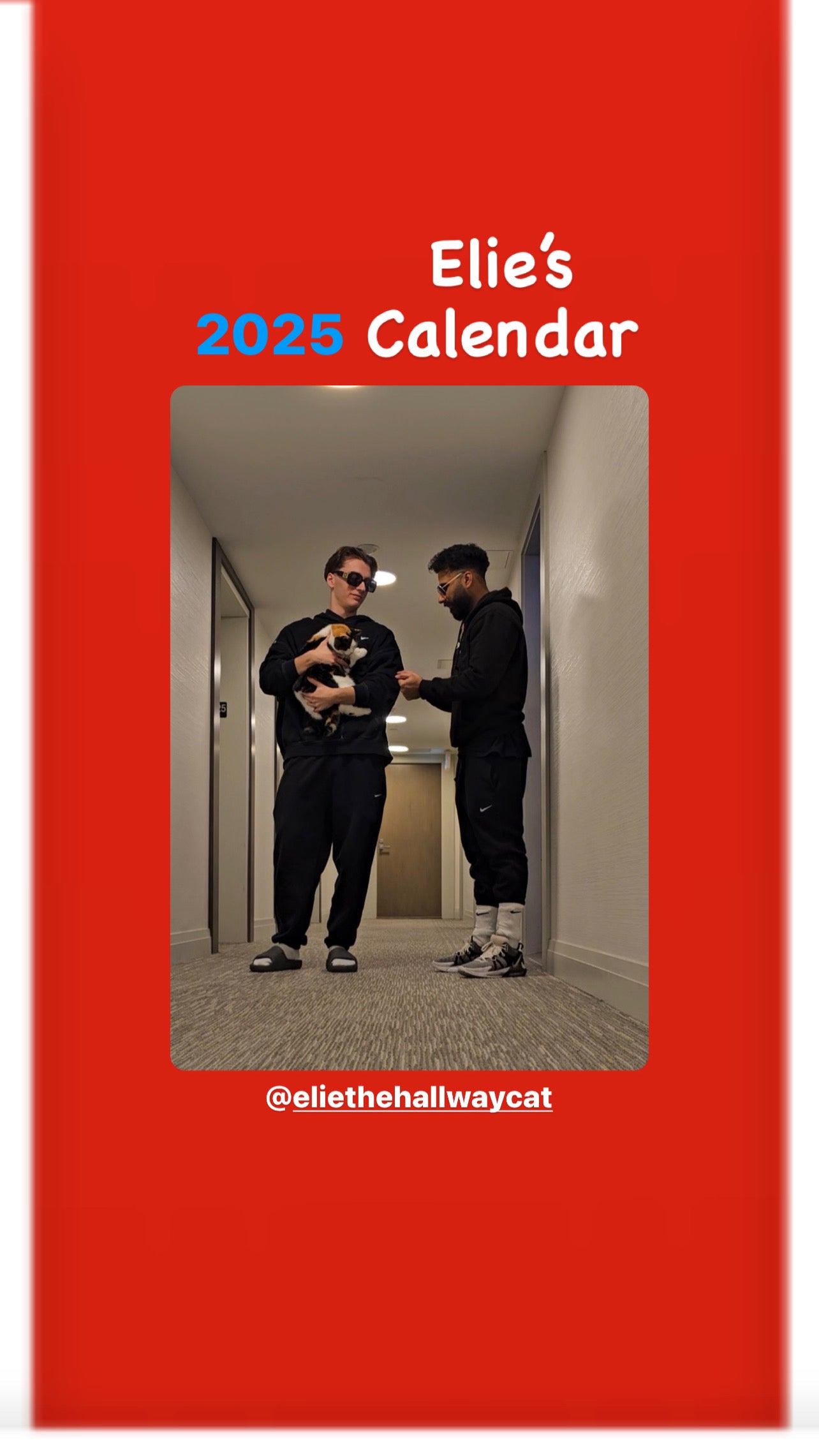 Elie and the boyz 2025 Calendar ❤️