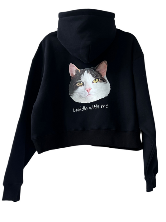 Unisex Black "Cuddle With Me" Elie Sweatshirt